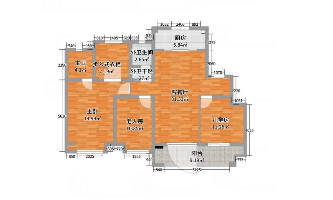 原始结构/平面图