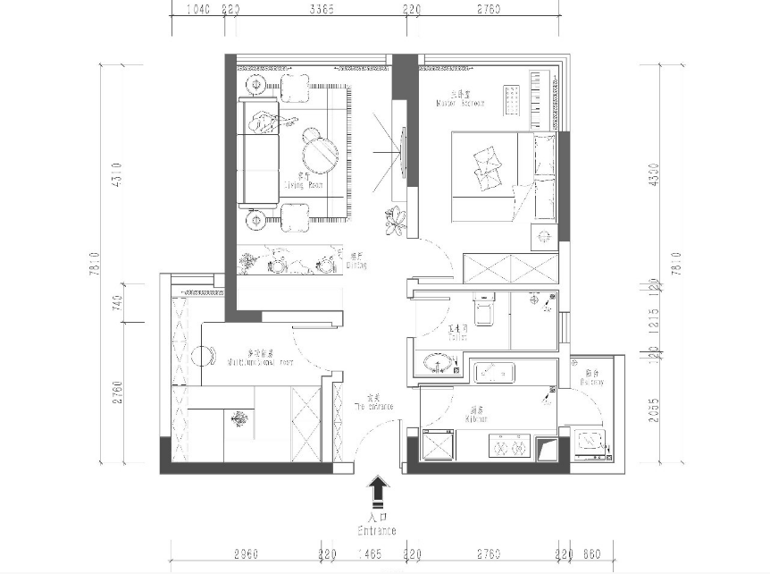 北欧风格 二居 65m²