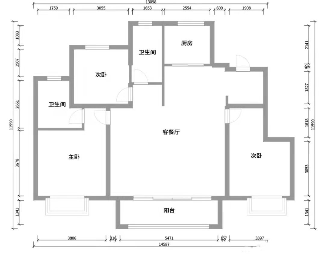 中欧国际城 130㎡ 现代简约